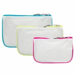 Hot Sale 🧨 Travelon Set of 3 Assorted Piped Pouches 🔔 -Cluballiance Sales Store 43108 510 3
