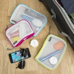 Hot Sale 🧨 Travelon Set of 3 Assorted Piped Pouches 🔔 -Cluballiance Sales Store 43108 510 5