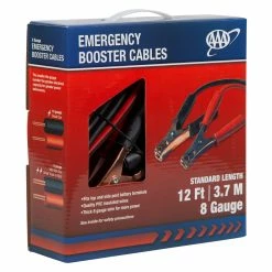 Best Sale 🔥 Lifeline AAA 12'/8G Booster Cables 🎁 -Cluballiance Sales Store AAA 12ft 8G Booster Cables 3