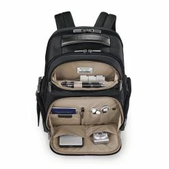 Outlet 🔔 Briggs & Riley @Work Medium Cargo 🎒 Backpack ❤️ -Cluballiance Sales Store Briggs Riley Medium Cargo Backpack Black 3