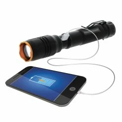 Promo 👍 Home Solutions 2000 Lumen Rechargeable Flashlight Platinum Series 😍 -Cluballiance Sales Store FLFR20006ProductCharging