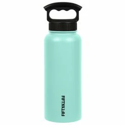 Best deal 🥰 FIFTY/FIFTY 34oz Insulated Bottle with Wide Mouth 3-Finger Lid 🎁 -Cluballiance Sales Store FiftyFifty34ozWideCoolMint1