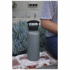 Best deal 🥰 FIFTY/FIFTY 34oz Insulated Bottle with Wide Mouth 3-Finger Lid 🎁 -Cluballiance Sales Store FiftyFifty34ozWideSlateGrey2