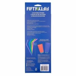 Best Pirce 🎁 FIFTY/FIFTY Silicone Straws - 6pk Assorted Colors With 2 Brushes 🌟 -Cluballiance Sales Store FiftyFifty6SiliconeStraws5 83c358ea ebed 4b61 b374 2bff8db6ce59