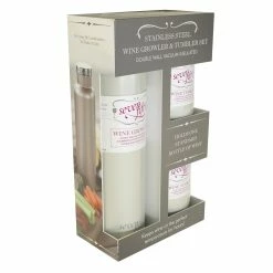 Buy ⌛ FIFTY/FIFTY SevenFifty Wine Growler And Tumbler Gift Set 🔥 -Cluballiance Sales Store Fifty Fifty Seven Fifty Wine Growler Set Pearl White 2