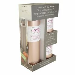 Buy ⌛ FIFTY/FIFTY SevenFifty Wine Growler And Tumbler Gift Set 🔥 -Cluballiance Sales Store Fifty Fifty Seven Fifty Wine Growler Set Rose Gold 2