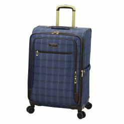 Best Sale 🔥 London Fog Brentwood II 25" Softside 8-Wheel Check-In Spinner Luggage ❤️