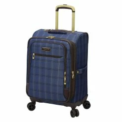 Outlet 🛒 London Fog Brentwood II 20" Softside 8-Wheel Carry-On Spinner Luggage 🧨