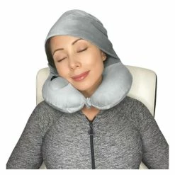 Brand new ❤️ Biaggi Napsak EZ-Boost Hooded Travel Pillow 🤩