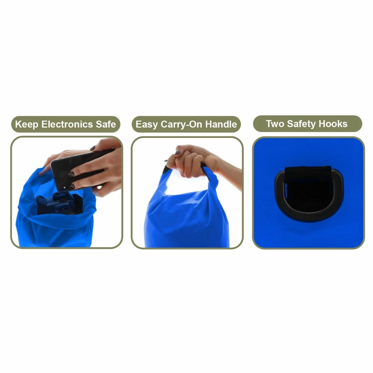 Outlet โจ i-Zoom Outdoorsman 3-Pack Water Tight Dry Bags - 2L/4L/8L ๐ 3 Outlet โจ i-Zoom Outdoorsman 3-Pack Water Tight Dry Bags - 2L/4L/8L ๐ - Image 3
