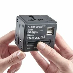 Brand new 🎉 Smooth Trip International Adapter Cube with Dual USB Chargers 🔥