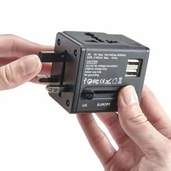 Brand new 🎉 Smooth Trip International Adapter Cube with Dual USB Chargers 🔥 -Cluballiance Sales Store ST International Adapter Cube Dual USB 4