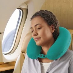 Best Sale 👍 Smooth Trip Memory Foam Travel Pillow 🔔 11 Best Sale 👍 Smooth Trip Memory Foam Travel Pillow 🔔 -Cluballiance Sales Store ST Memory Foam Travel Pillow Teal 1