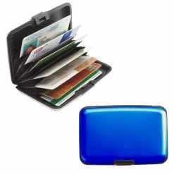 Best reviews of 🤩 Smooth Trip RFID Blocking Aluminum Card Case 👍 -Cluballiance Sales Store ST RFID Blocking Aluminum Card Case Blue 1