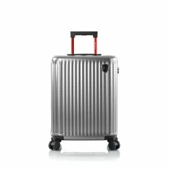 Best Pirce 🎁 Heys America SmartLuggage 21" Spinner Carry-On Silver 🌟