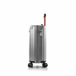 Best Pirce 🎁 Heys America SmartLuggage 21" Spinner Carry-On Silver 🌟 -Cluballiance Sales Store SmartLuggage 21 side silver Copy scaled