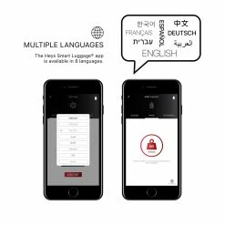 Best Pirce 🎁 Heys America SmartLuggage 21" Spinner Carry-On Silver 🌟 -Cluballiance Sales Store SmartLuggage features 4language