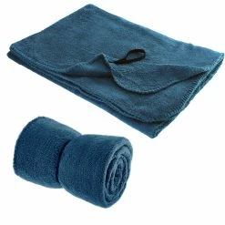 Best Sale ❤️ Smooth Trip Fleece Travel Blanket 🔥 11 Best Sale ❤️ Smooth Trip Fleece Travel Blanket 🔥 -Cluballiance Sales Store SmoothTripFleeceBlanketBlue3