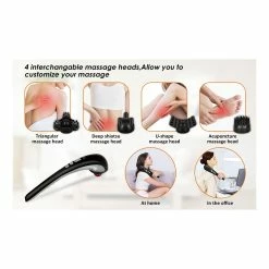 Discount ⭐ SNAILAX Cordless Handheld Percussion Back Massager w/Heat 👏 -Cluballiance Sales Store Snailax Percussion 3