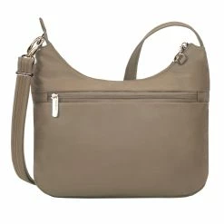 Promo ❤️ Travelon Anti-Theft Tailored Hobo ⌛ -Cluballiance Sales Store Travelon Antitheft TAilored Hobo Sable 6