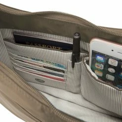 Promo ❤️ Travelon Anti-Theft Tailored Hobo ⌛ -Cluballiance Sales Store Travelon Antitheft TAilored Hobo Sable 9