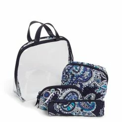 Coupon 🔥 Vera Bradley 4-Piece Cosmetics & Makeup Organizer Bag Set 👏