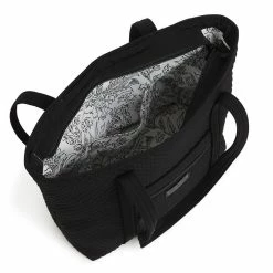 Best Pirce 🎁 Vera Bradley Small Vera Tote Bag in Microfiber 🛒 -Cluballiance Sales Store Vera Bradley Small Vera Tote Microfiber Classic Black 3